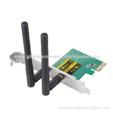 300Mbps Wireless N PCI-E Adapter, Supports Microsoft's Windows XP/Vista/7/8New